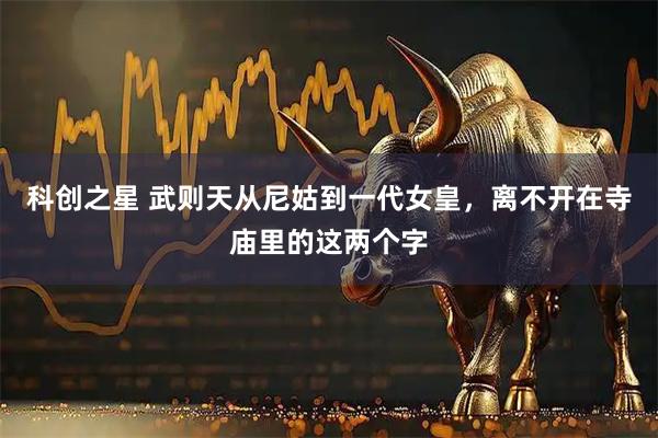 科创之星 武则天从尼姑到一代女皇，离不开在寺庙里的这两个字
